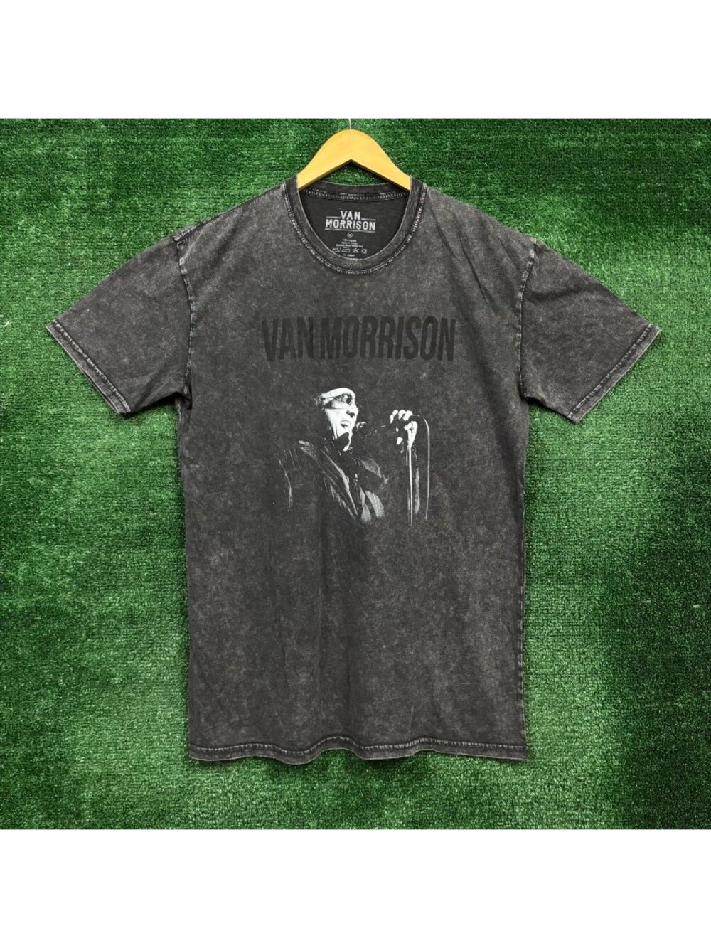 Van Morrison What's It Gonna Take? Rock Mineral Wash T-Shirt Size Extra Large